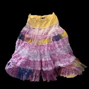 Kommotion NY Boho Tiered SkirtKommotion NY Boho Tiered Skirt / Strapless Mini Dr